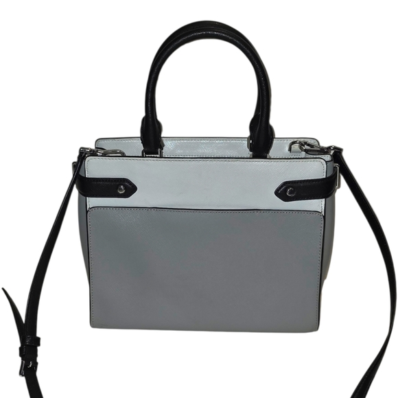Kate Spade New York Staci Colorblock Medium Satchel Bag - Gray, Black, White - Picture 3 of 8